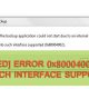 Fixing Error 0x80004002: No such interface supported