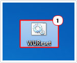 double click on WUReset.bat file 
