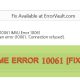 How to Fix Runtime Error 10061