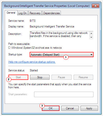 configure bits in services
