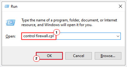 open firewall using run box