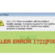 How to Fix Installer Error 1721