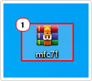 open Mfc71.zip on desktop