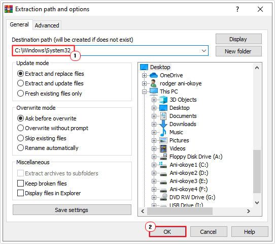 extract mfc71.dll file to C:\Windows\System32