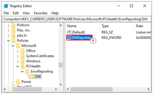 name dword to DWReportee