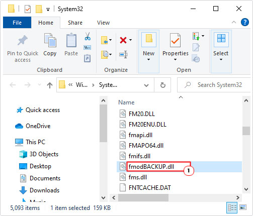 change Fmod.dll to FmodBACKUP.dll in system32 folder