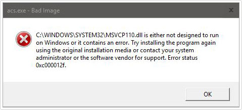 acs.exe error message