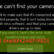 How to Fix Camera Error 0xa00f4244