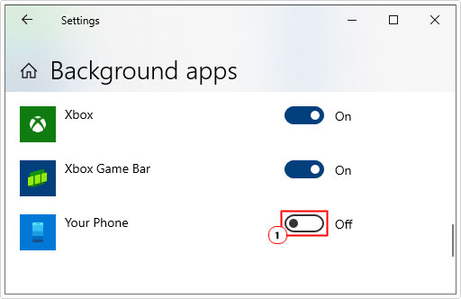 switch your phone off in background apps