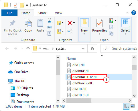 Change d3d9.dll to d3d9BACKUP.dll
