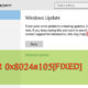 Fixing Windows Update Error 0x8024a105