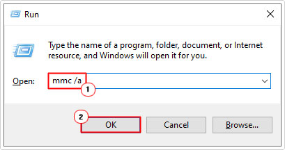 open MMC using run box