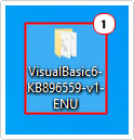 open VisualBasic6-KB896559-v1-ENU in desktop 
