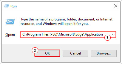 go to Edge\Application folder