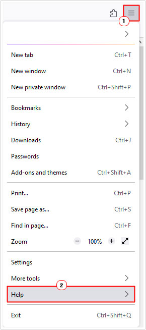 click on settings icon then select help