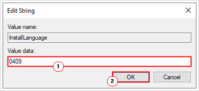 set value data to 0409