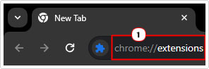 type chrome://extensions into url field