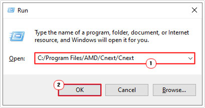go to C:/Program Files/AMD/Cnext/Cnext directory