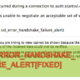 Error Code SSL_ERROR_HANDSHAKE_FAILURE_ALERT Fix