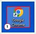 open google chrome by clicking on its desktop icon
