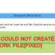 Fixing “Word Could Not Create the Work File” Errors in Microsoft Word