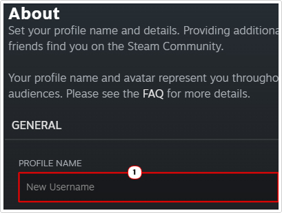 type new name into Profile Name box 