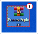 double-click on ProcessExplorer