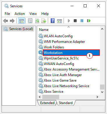 open Workstation in services