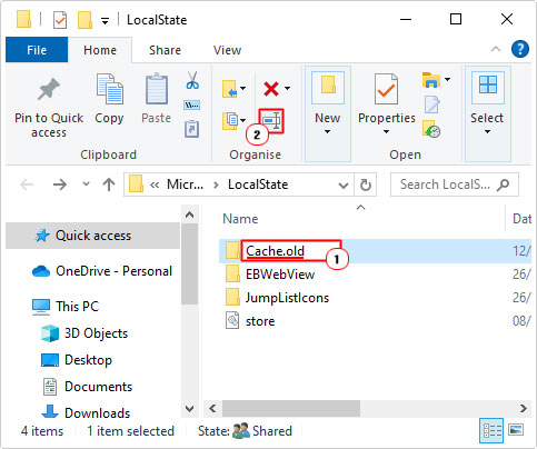 rename Cache to Cache.old