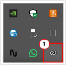 open Adobe Creative Cloud in the Taskbar