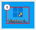 double-click on Windows10Upgrade icon on desktop